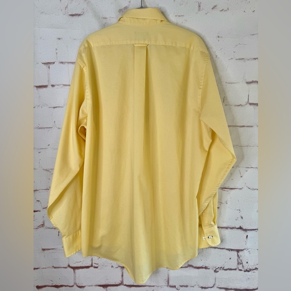 IZOD Quick Dry 16.5 Neck Men’s Regular Fit 34/35 Button Down Yellow Dress shirt - Picture 12 of 15